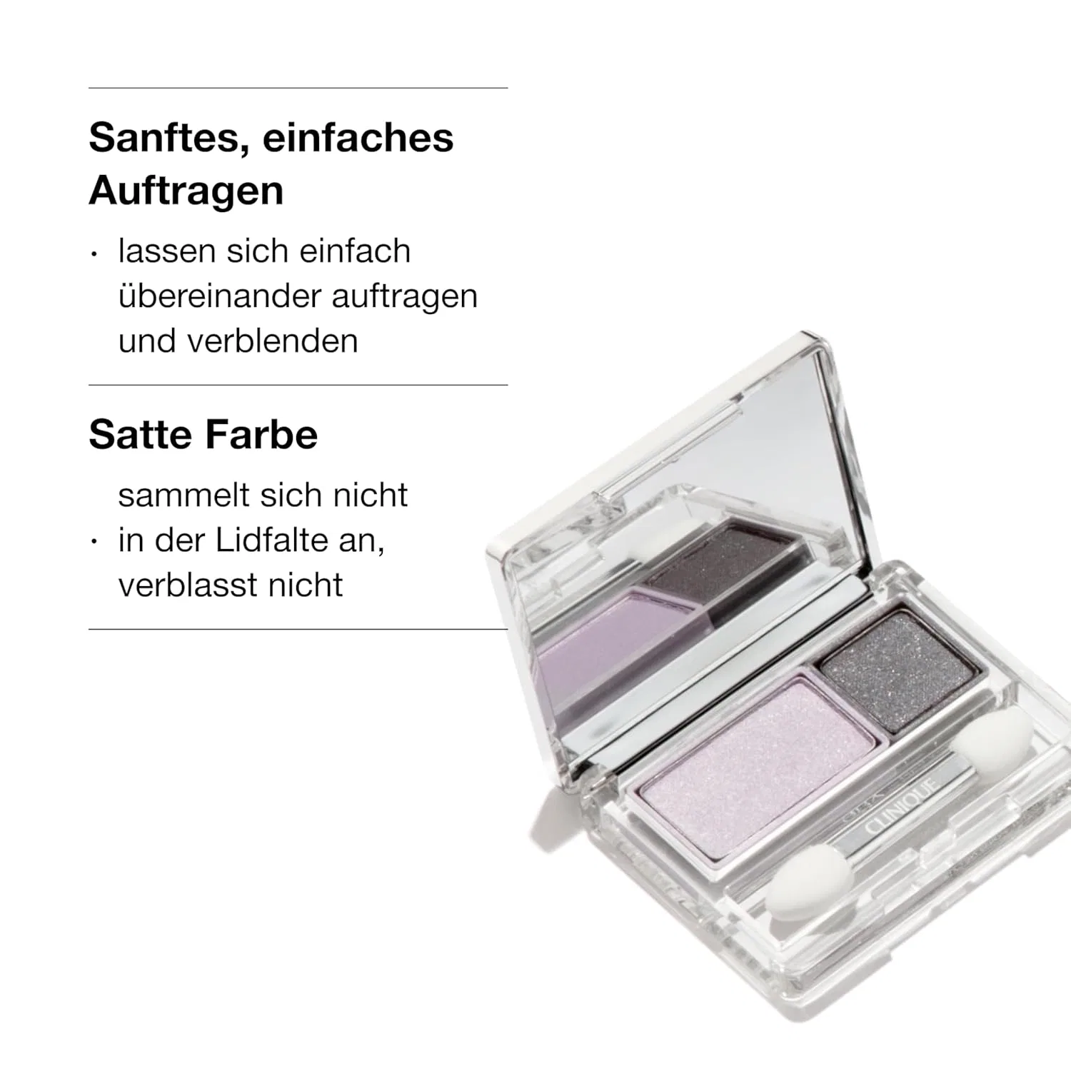 Двойные тени для век «All About Shadow Duo» от Clinique Clinique, Ivory Bisque/Bronze Satin — фото 3