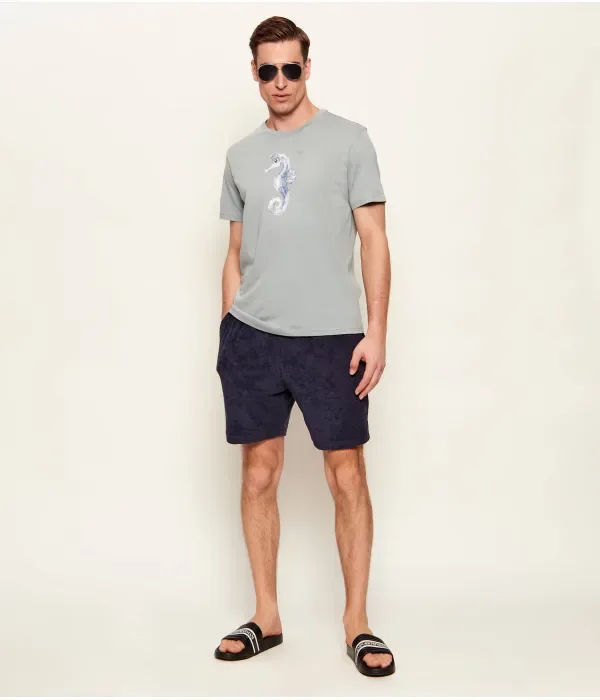 Футболка regular fit Emporio Armani, зеленый — фото 2