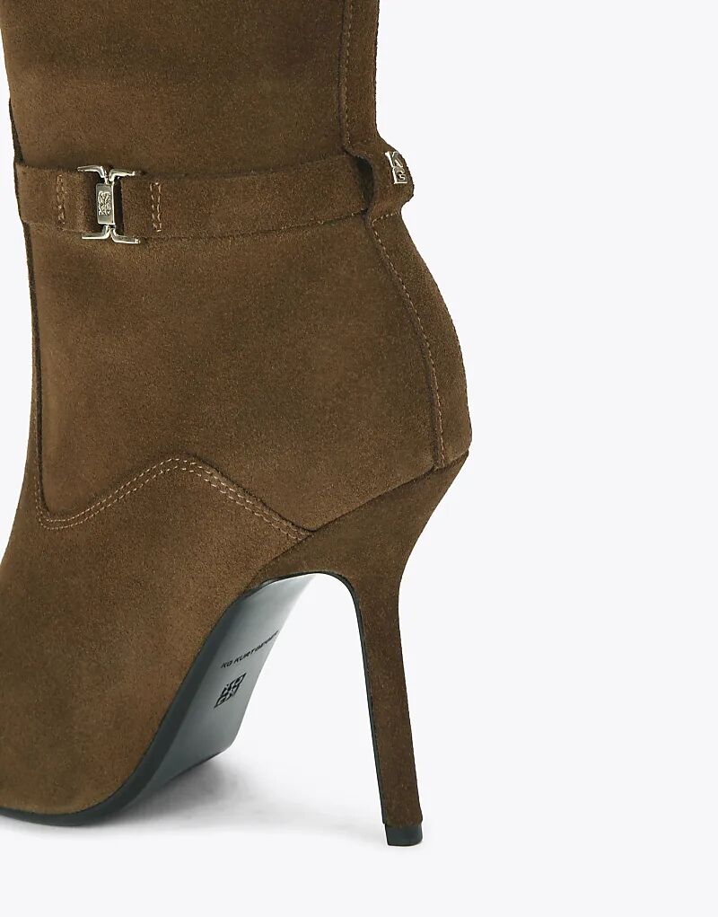 Сапоги KG Kurt Geiger Sky из замши коричневого цвета — фото 3