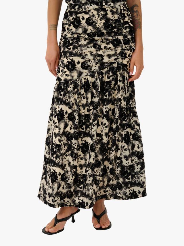 

GZflora юбка макси с абстрактным принтом Gestuz, Butter Yellow/Black