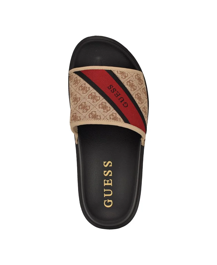 Мужские модные слипоны Vellden на высокой подошве GUESS, medium natural logo мультиколор — фото 4