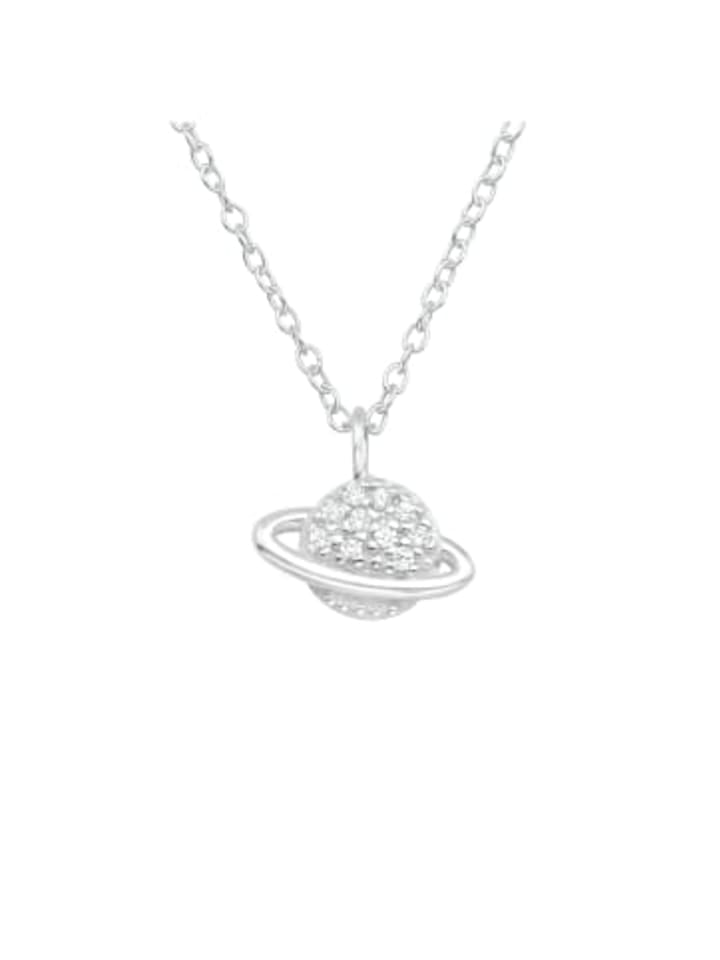 

Alexander York Колье с подвеской в виде Сатурна из серебра 925 пробы, комплект из двух серебряных элементов