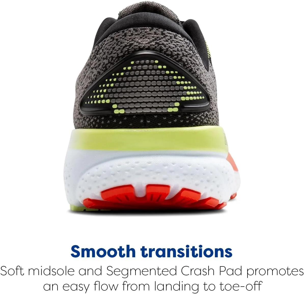 Мужские кроссовки Brooks Ghost 16, черный/красный/зеленый — фото 3