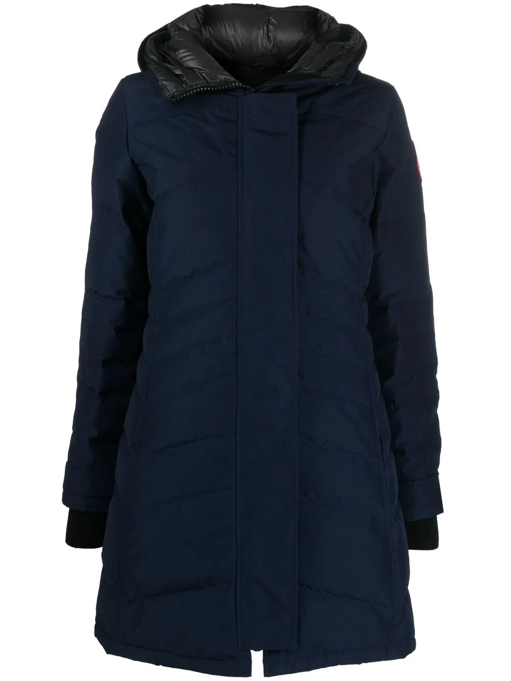 

Пуховик с нашивкой-логотипом Canada Goose, синий