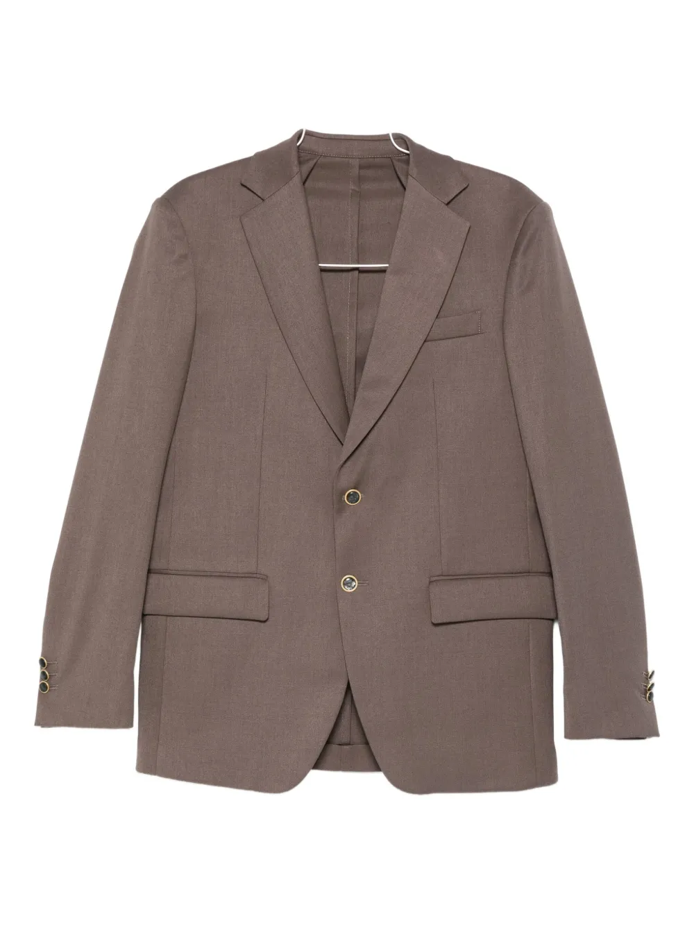 

Однобортный пиджак с заостренными лацканами Marsem, коричневый