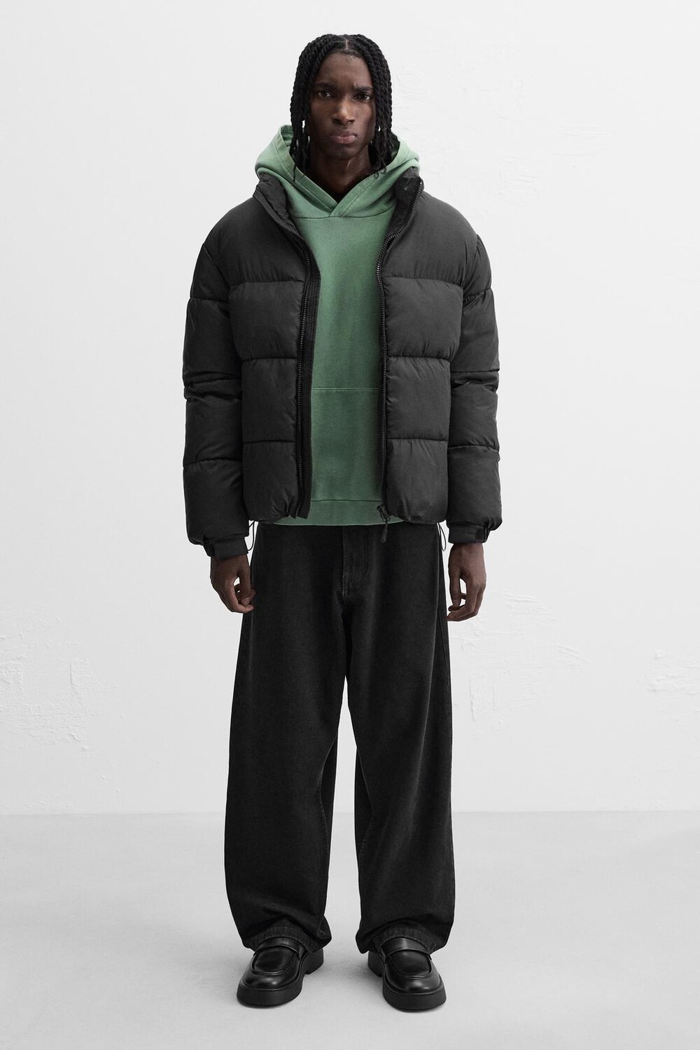 

Массивные пенни-лоферы ZARA, черный