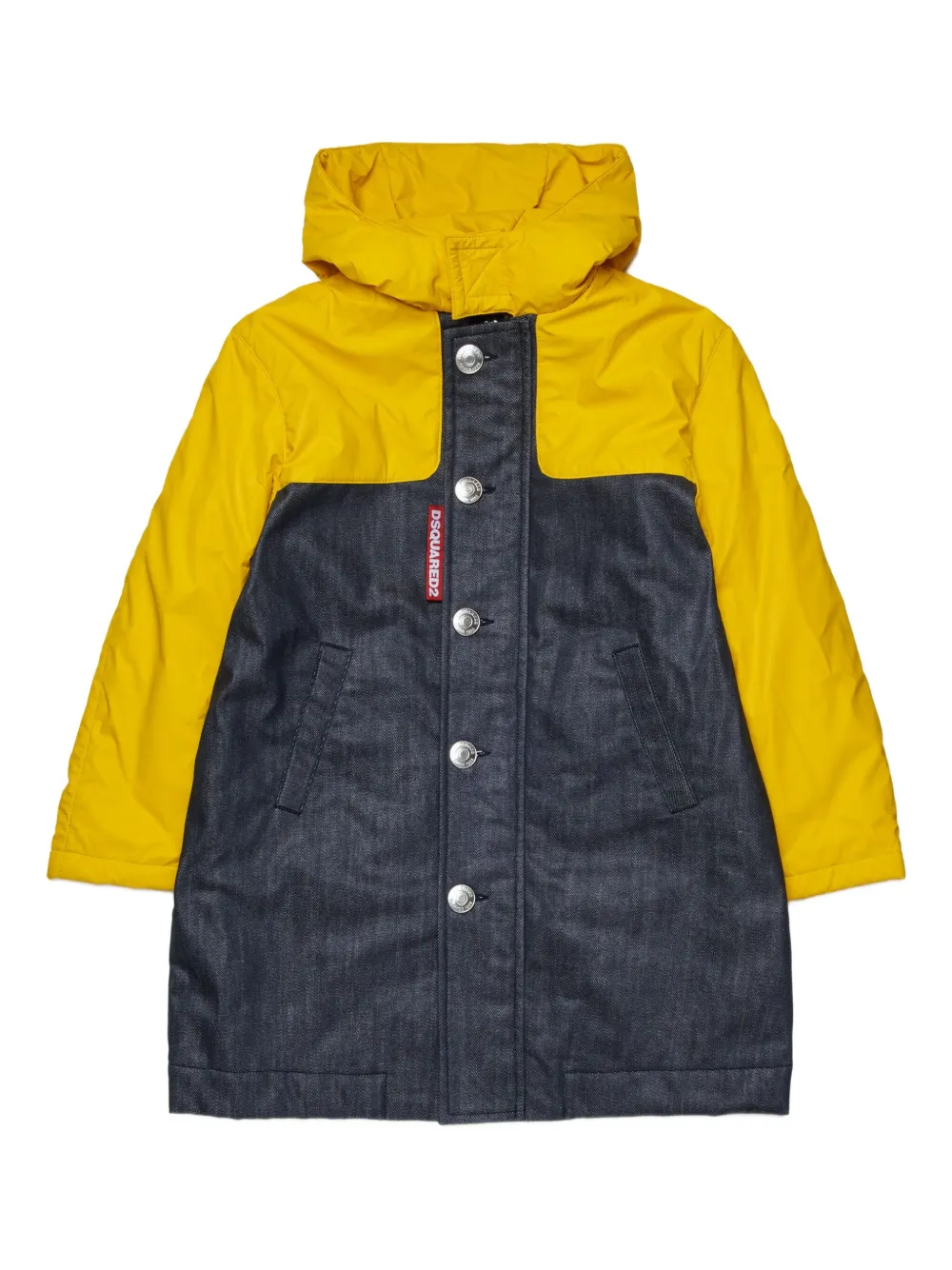 

Плащ с потайной застежкой DSQUARED2 KIDS, черный