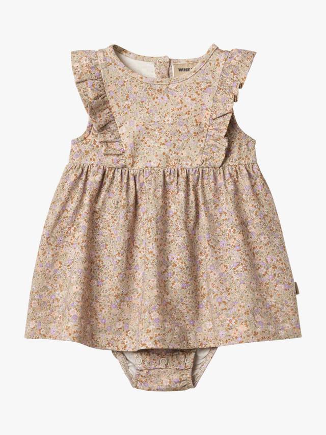 

Платье Baby Vianna с цветочным принтом из органического хлопка WHEAT, Purple