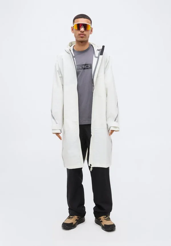 Дождевая парка из хардшелла Adidas Terrex, Off White — фото 2