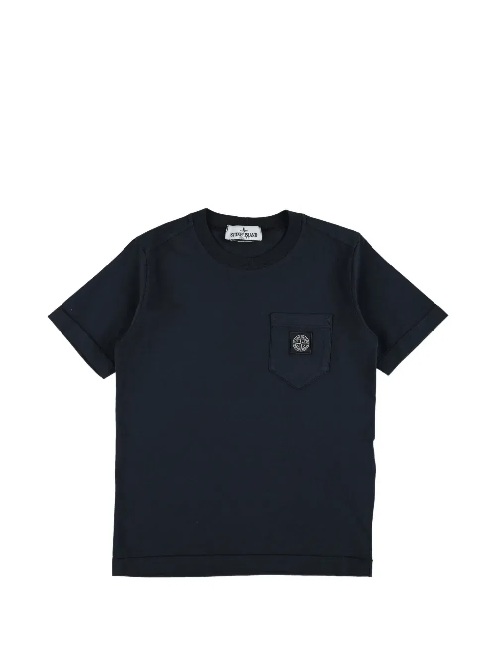 Футболка с накладными карманами Stone Island Junior, синий