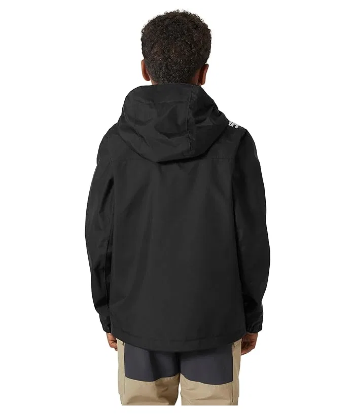 Куртка с капюшоном водонепроницаемая Crew Hooded Jacket Helly Hansen Kids, Cream/White/Green — фото 2