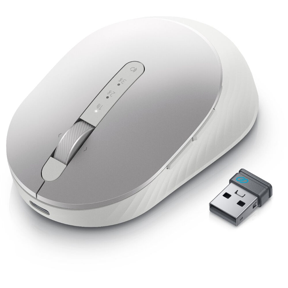 

Беспроводная перезаряжаемая мышь Dell MS7421W (платиново-серебристая)