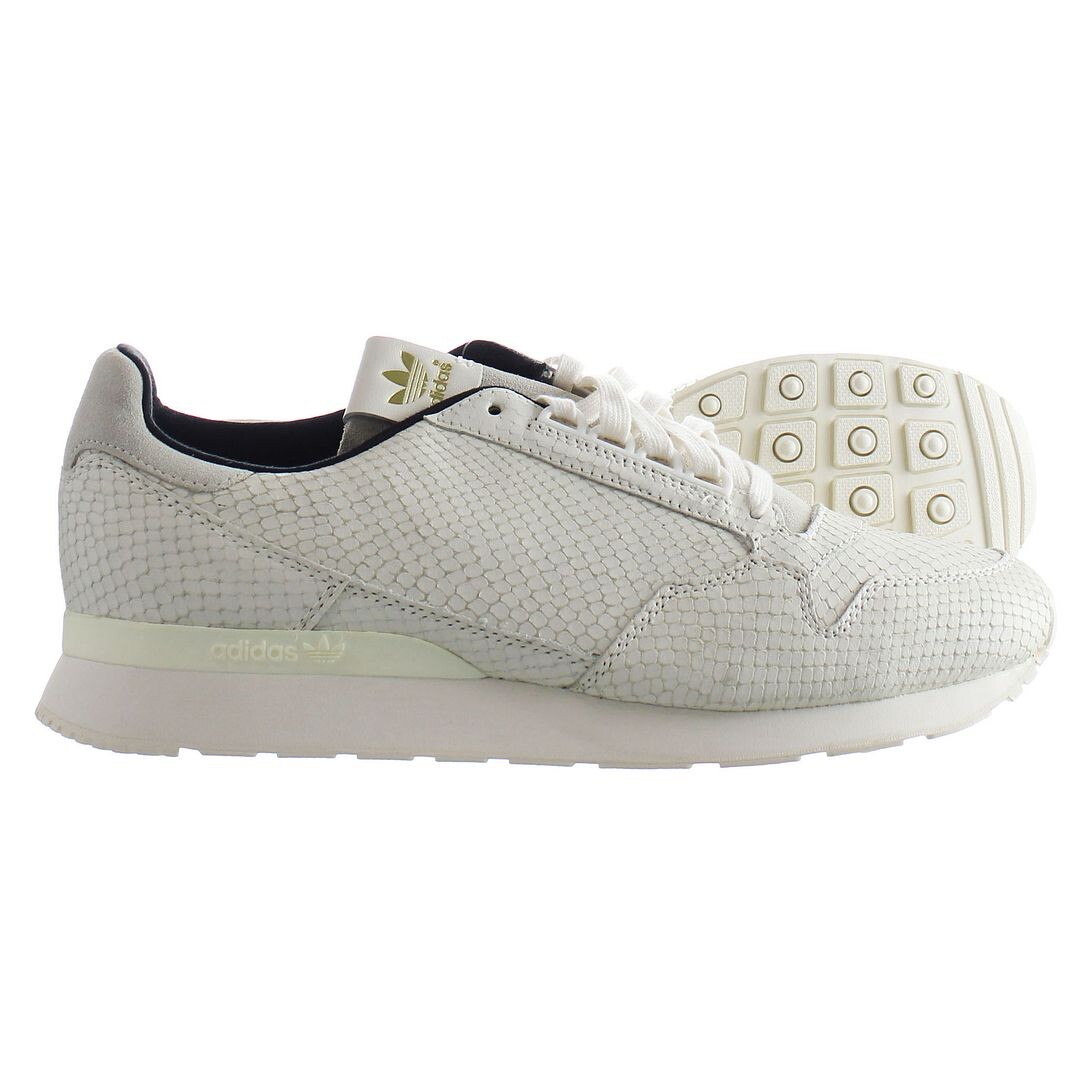 Zx 500 og змеиные кроссовки из белого цвета Adidas, бежевый — фото 4