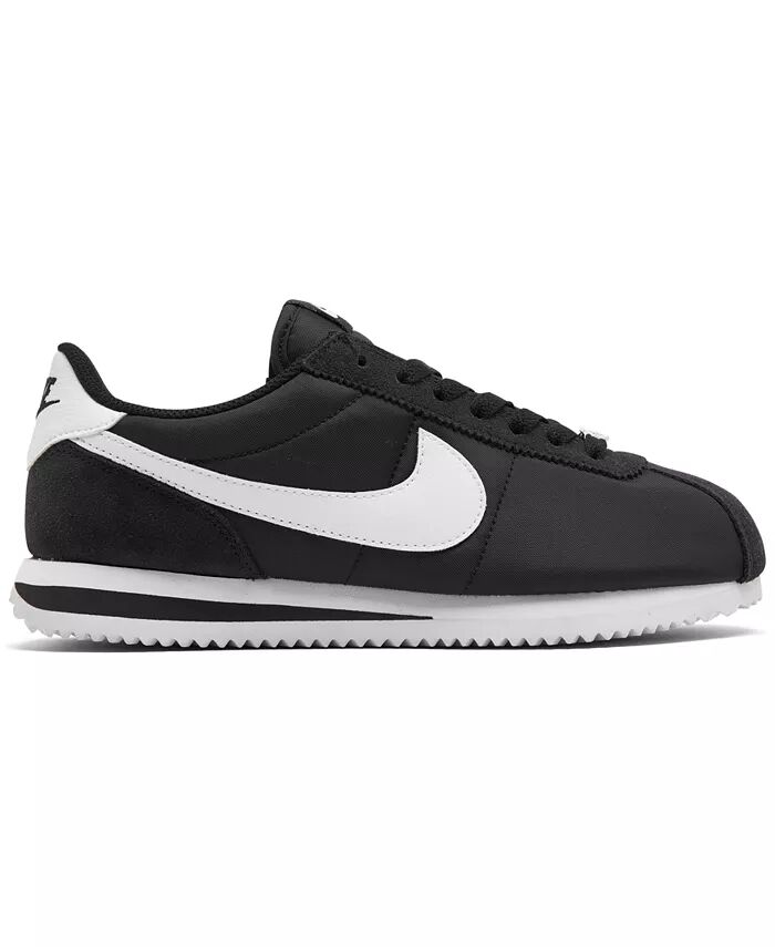 Женские классические повседневные кроссовки Cortez Nylon от Finish Line Nike, черный — фото 2