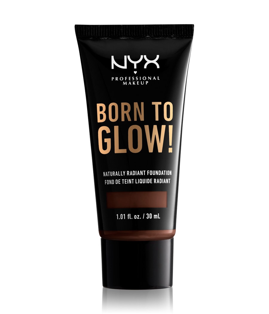 

Жидкая основа NYX Professional Makeup Born to Glow! Naturally Radiant Foundation, Nr. 24 - Deep Espresso, 30 ml