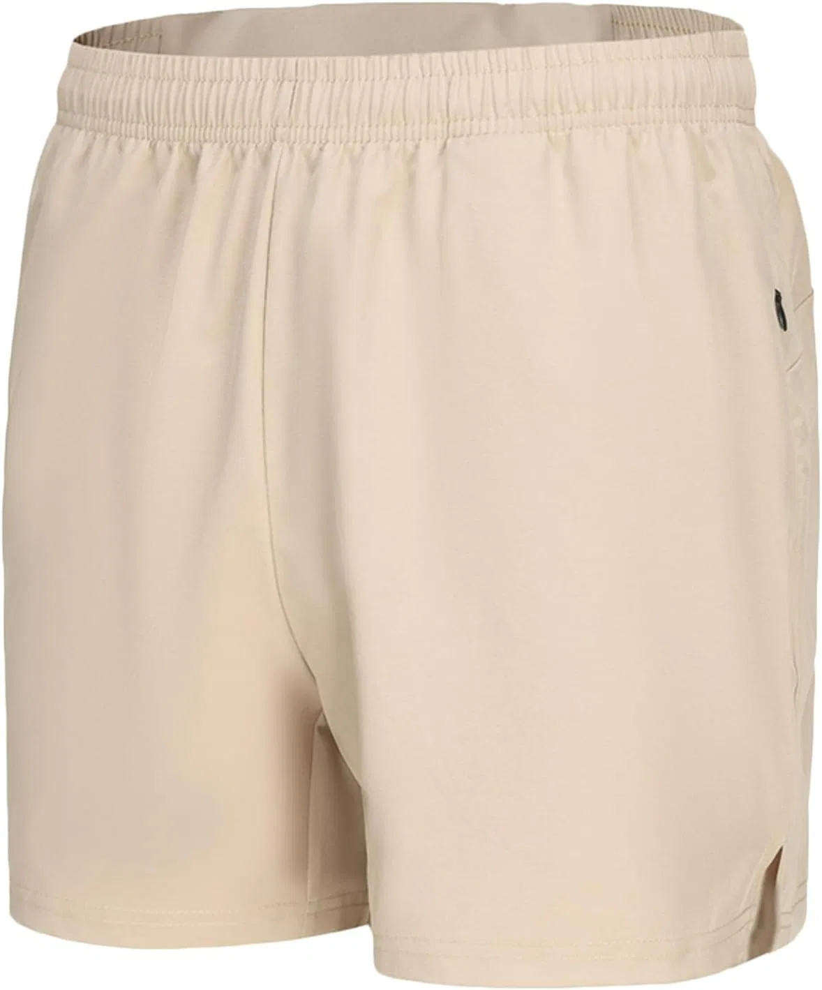 Шорты для бега с карманами, эластичный пояс, свободные, Generic, A01_khaki — фото 2