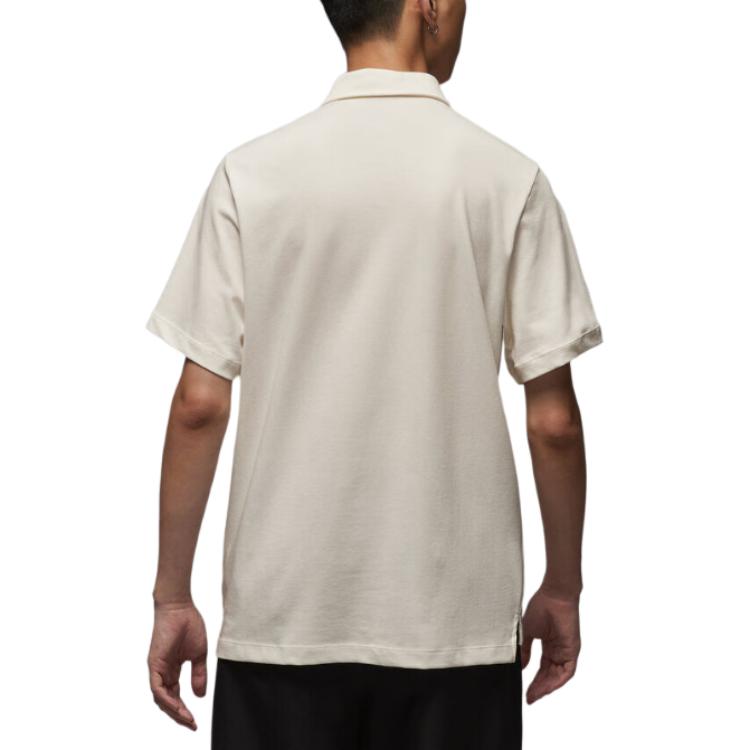 Спортивная мужская поло для гольфа Dri FIT Jordan, Ecru — фото 3