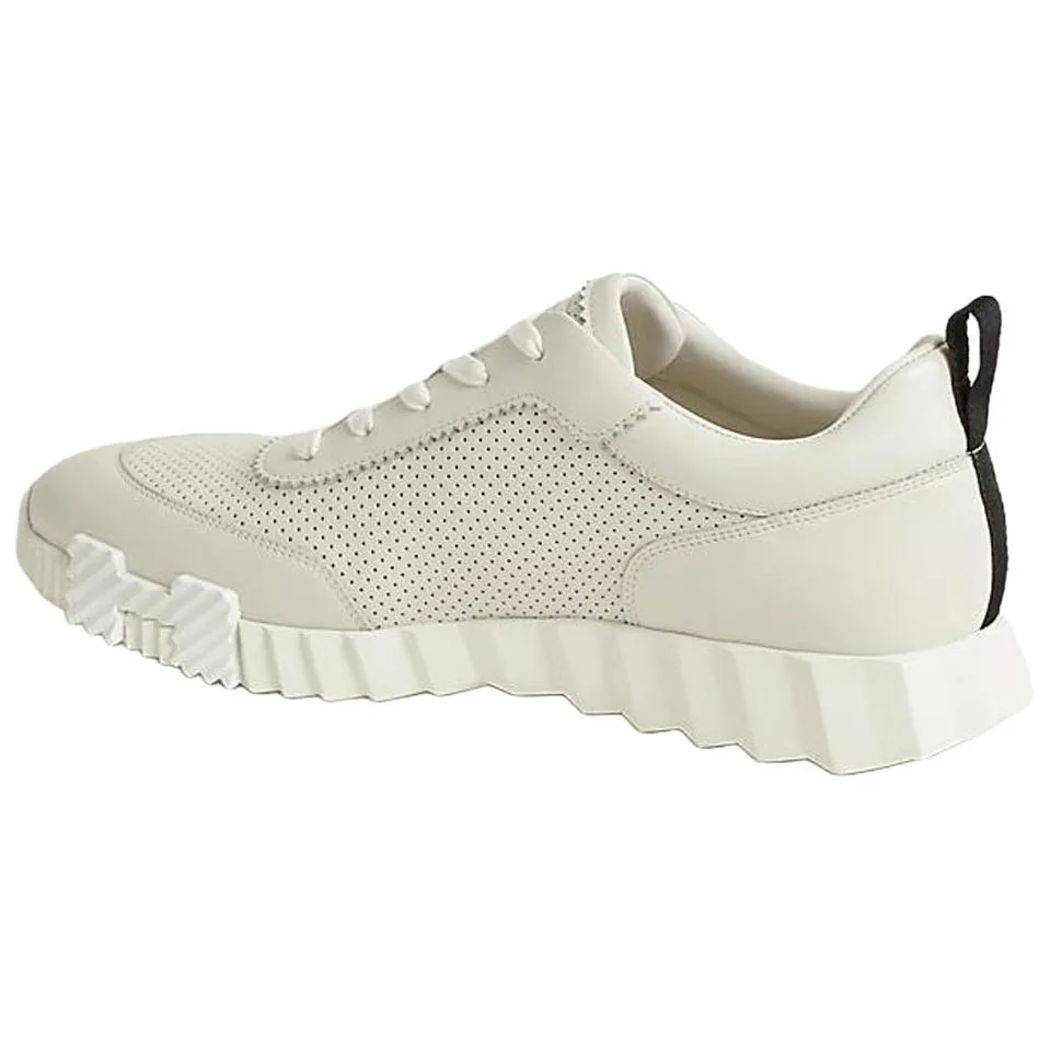 HERMES Bouncing Calfskin Low top Casual Shoes 4cm Men's Beige — фото 4