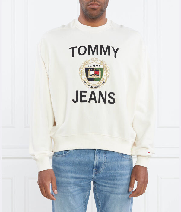 

Свитшот мужской Tommy Jeans свободного кроя с принтом, экрю