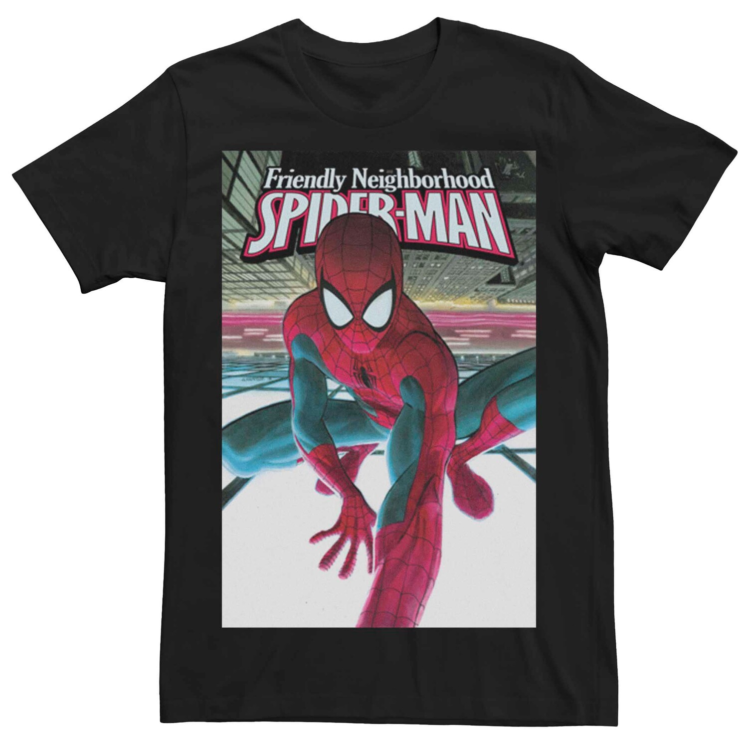 

Мужская футболка с коротким рукавом и рисунком Marvel Spider-Man Licensed Character