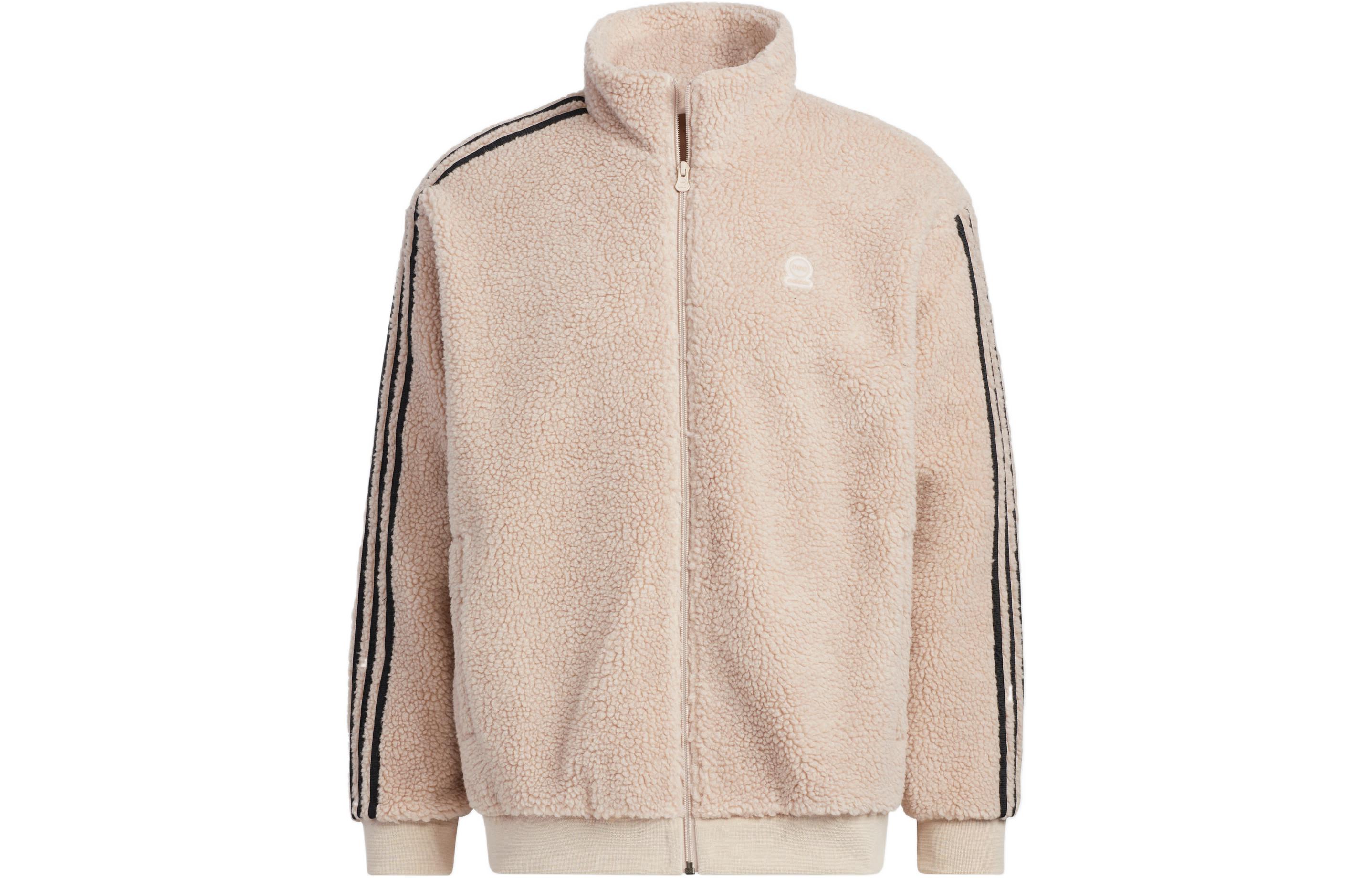 Вельветовая куртка унисекс серо-коричневая бежевая Adidas Neo — фото 2