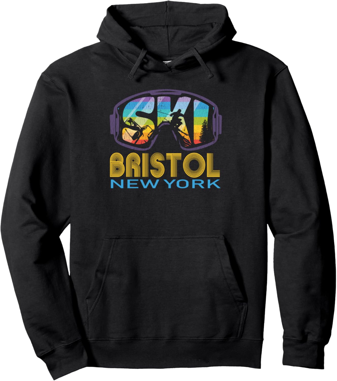 

Толстовка Ski Bristol New York Ski Vacation, черная (black 19-3911tcx), размер S Bristol Skiing Swag