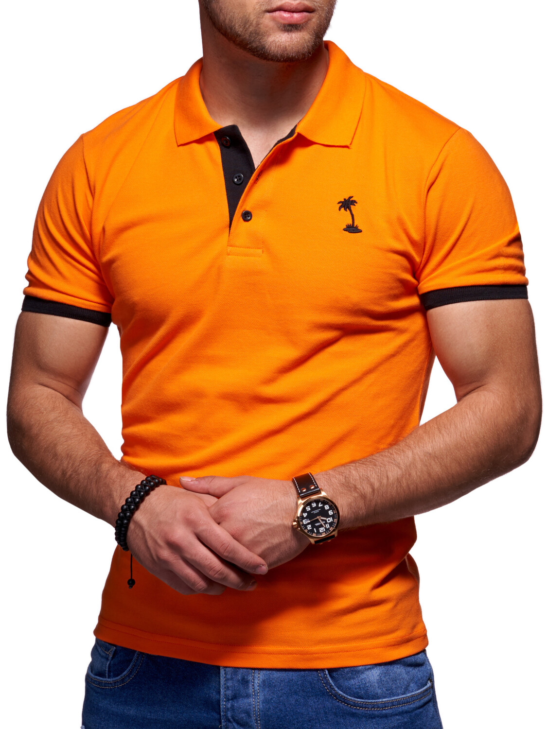 

Поло Style Division SDLOSANG, оранжевый