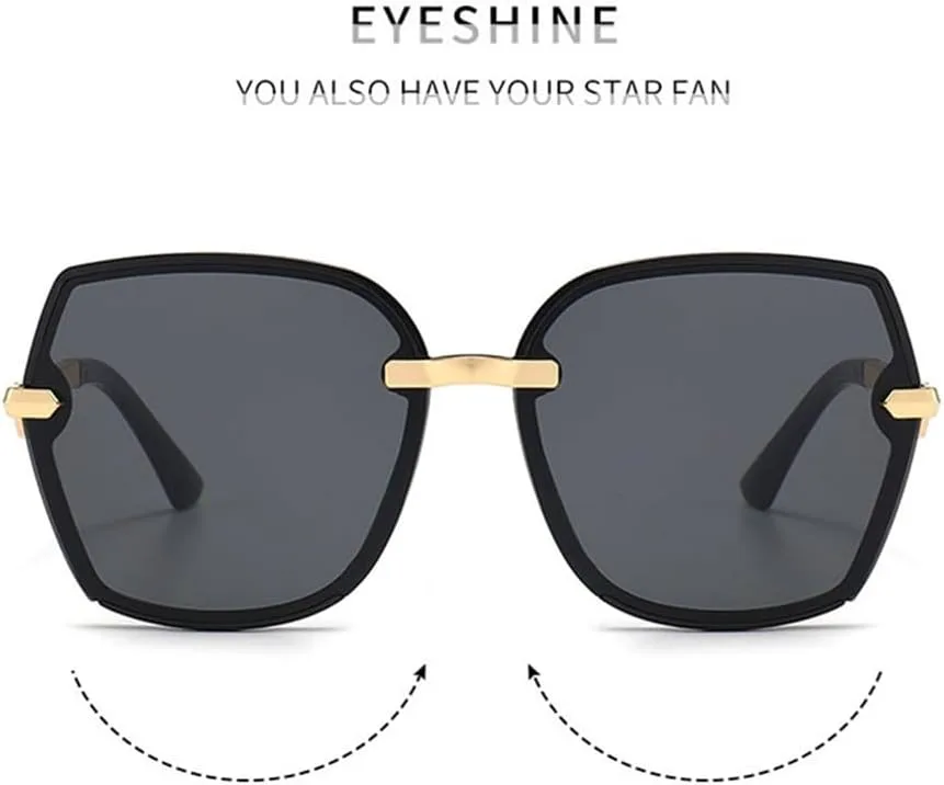 

Солнцезащитные очки с закрученными дужками и крупной оправой для женщин, винтажный ретро-стиль, солнцезащитные очки с градиентными линзами UV400 HDUBFY, C4 Tea Blue