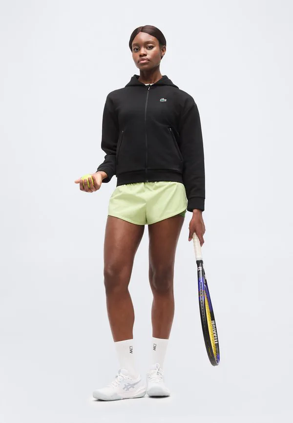Куртка Lacoste Sport Black с капюшоном на молнии — фото 2
