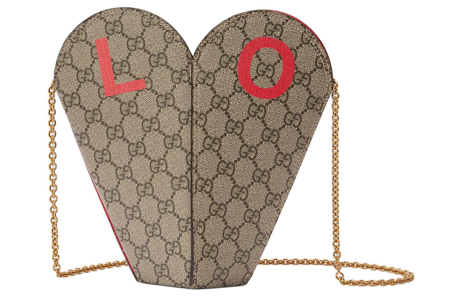 

Коллекция ко Дню святого Валентина Холщовая сумка через плечо женская GUCCI