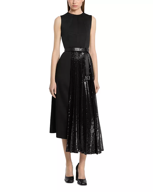 

Платье Michael Michael Kors из атласа с декоративной отделкой Michael Kors Collection, черный