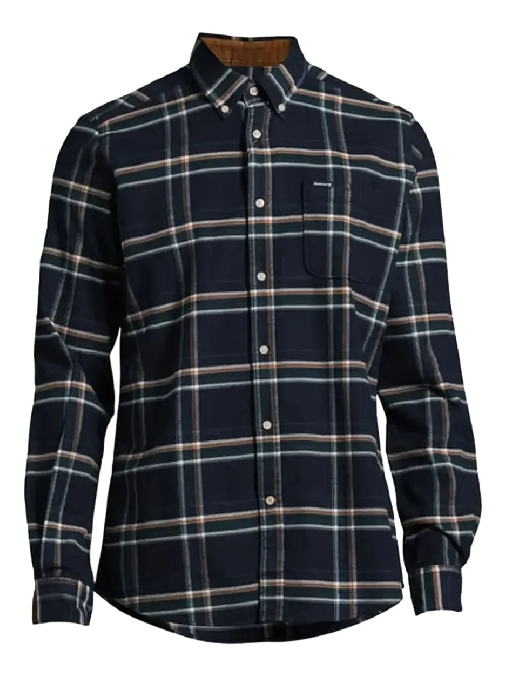 

Клетчатая рубашка с длинными рукавами Barbour, синий