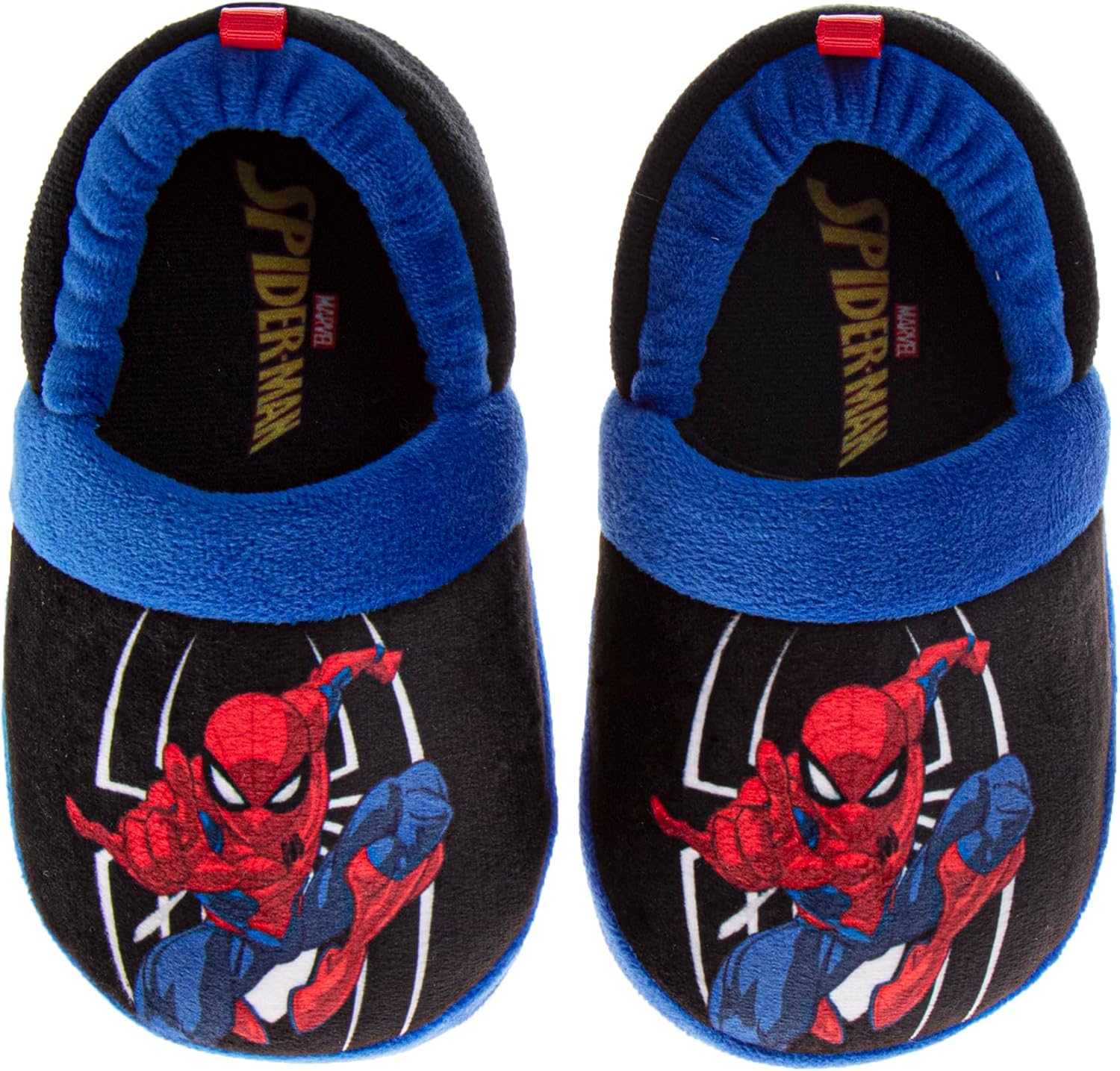 

Домашние тапочки Marvel Spiderman для мальчиков - уютные плюшевые домашние тапочки в стиле Человека-паука (размеры: 5-10 для малышей / 11-12 для детей младшего возраста), синий