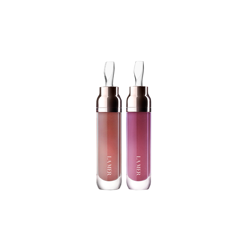 Limited Heart Box Serums Блеск для губ питательный, натуральное увлажнение 7мл*2 LA MER, two-piece set: #01 coral светло оранжевый lip gloss 7ml+#02 sunset cloud коричневый essence lip gloss 7ml — фото 2
