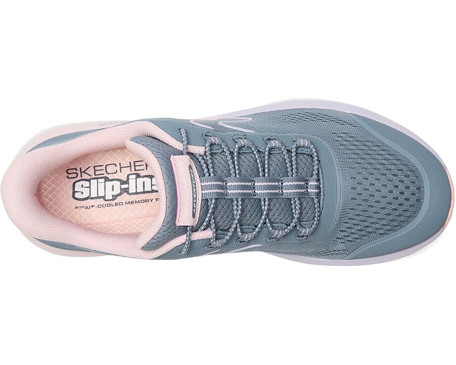 Кроссовки SKECHERS Glide Step Sole Hands Free Slip-Ins, цвет Slate/Taupe — фото 2