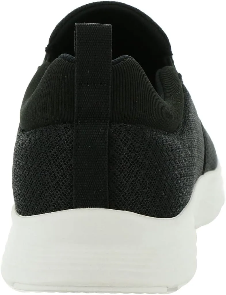 Мужские кроссовки Vevo Active Keystone Slip-On, дышащие, легкие, для ходьбы (доступны в широкой полноте), черно-белый — фото 2