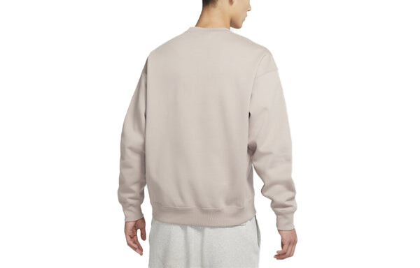 Толстовка Men's Nike Lab Fleece Crew Solid Color Plush Stay Warm Sports Round Neck Pullover Yellow, мультиколор — фото 2