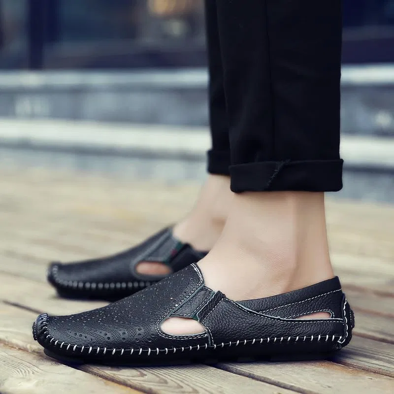 Мужские лоферы, кожаные, мягкая подошва, модель Driving Penny Loafers, 04 — фото 3