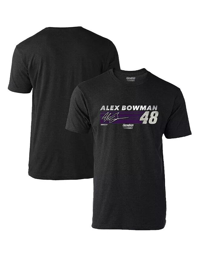 

Мужская футболка Heather Charcoal Alex Bowman Hot Lap Hendrick Motorsports Team Collection