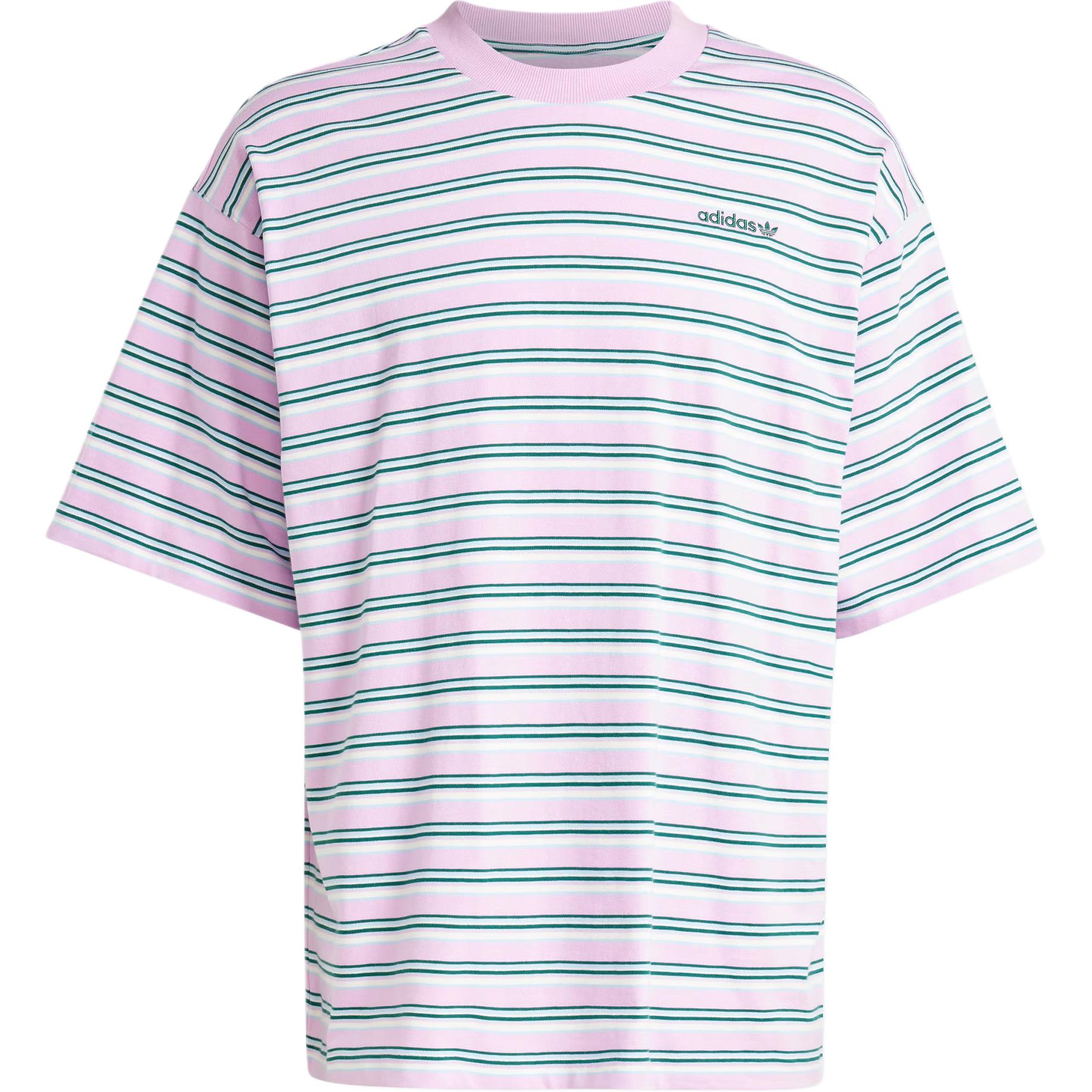 

Свободная полосатая футболка 80-х Adidas, Blessing Light Purple