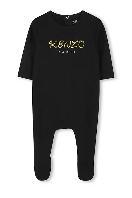 Комбинезон для малышей 2 шт Kenzo Kids, черный — фото 4