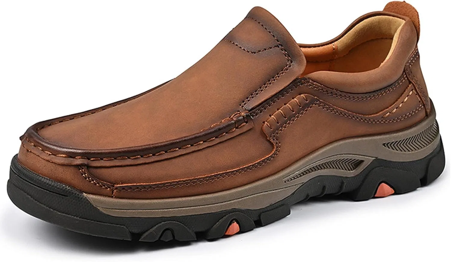 Походные ботинки из натуральной кожи, Khaki NATLEAD