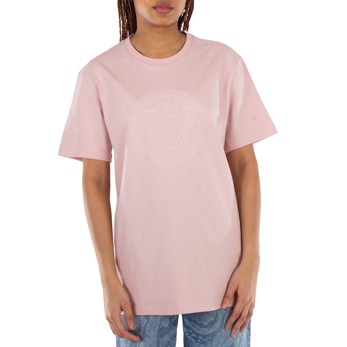

Футболка Versace Oversized Medusa, розовый
