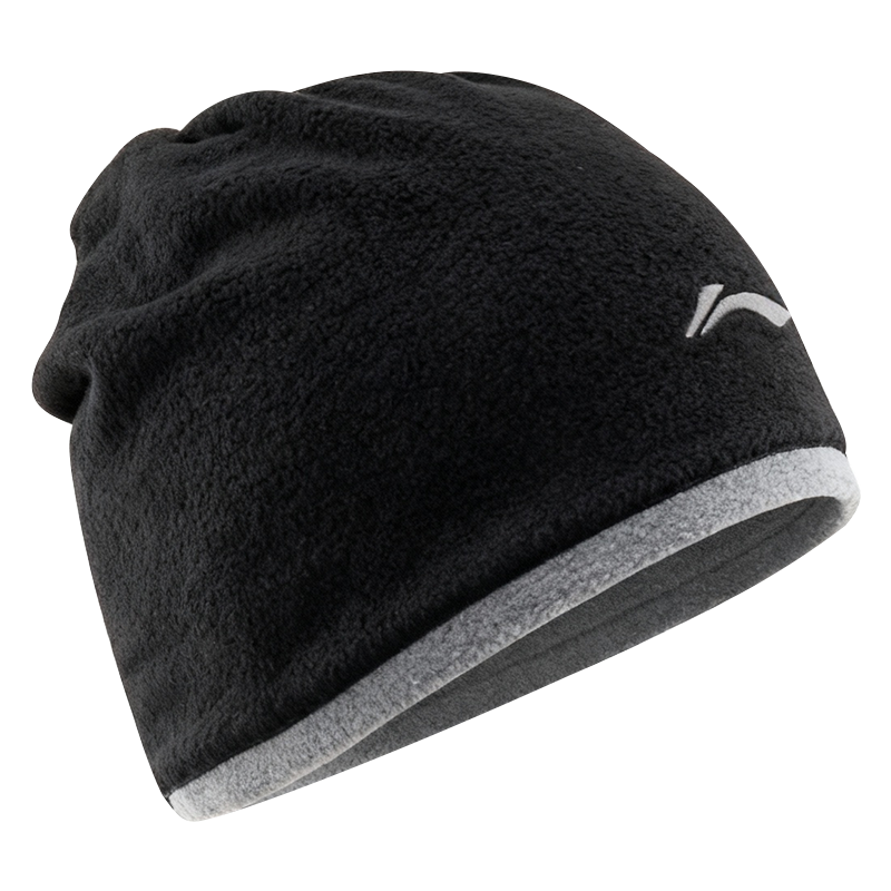 

Унисекс-бини из полярного флиса LINING, черный серый[adjustable scarf, fleece cold-resistant]