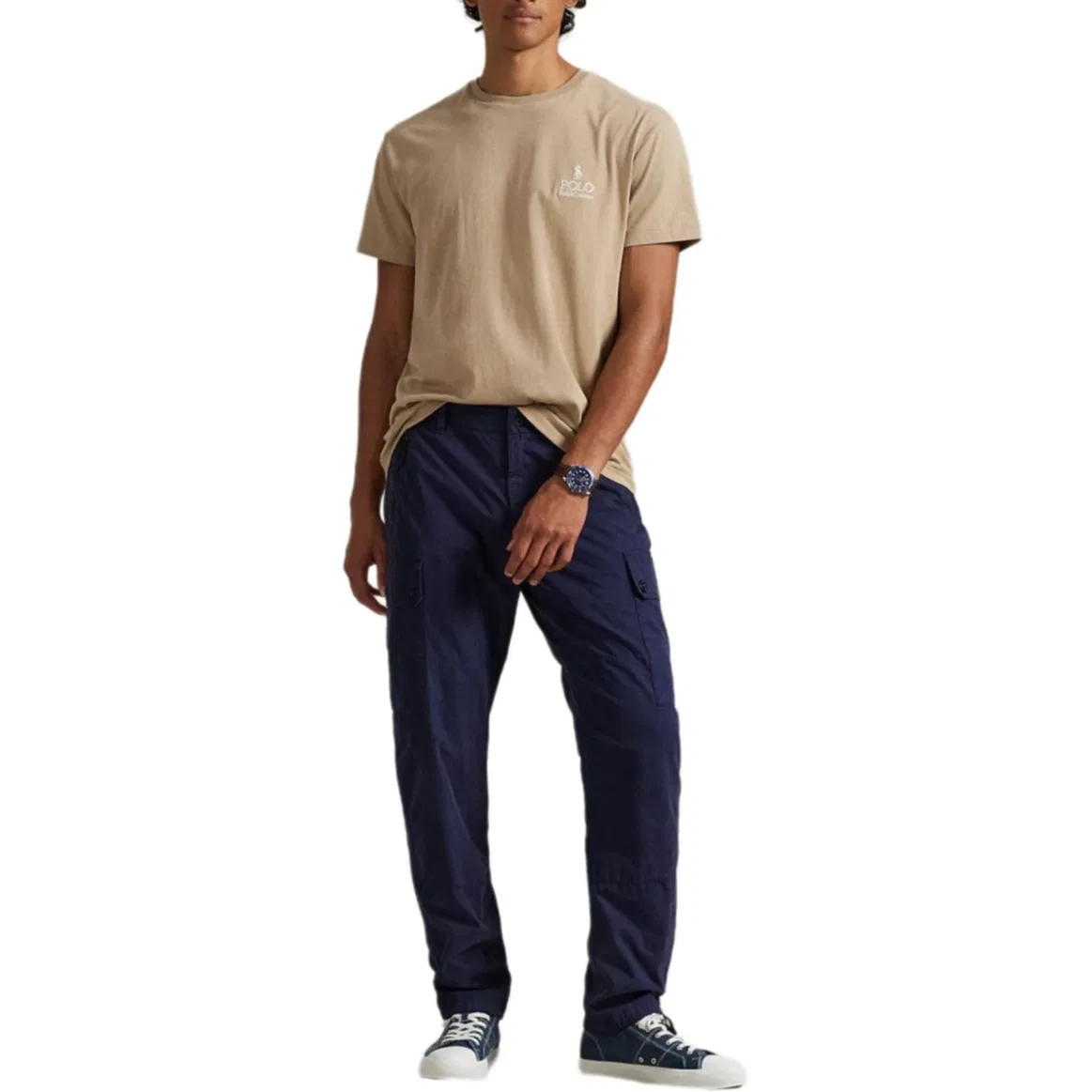 Футболка классическая Polo Ralph Lauren Vintage Khaki — фото 4