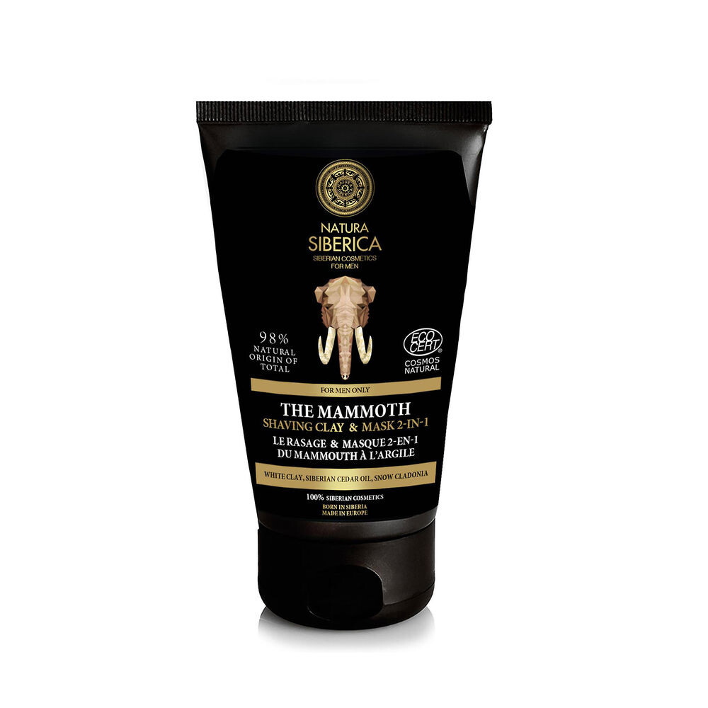 

Крем перед бритьем The mammoth crema y mascarilla de afeitado con arcilla 2 en 1 Natura siberica, 150 мл