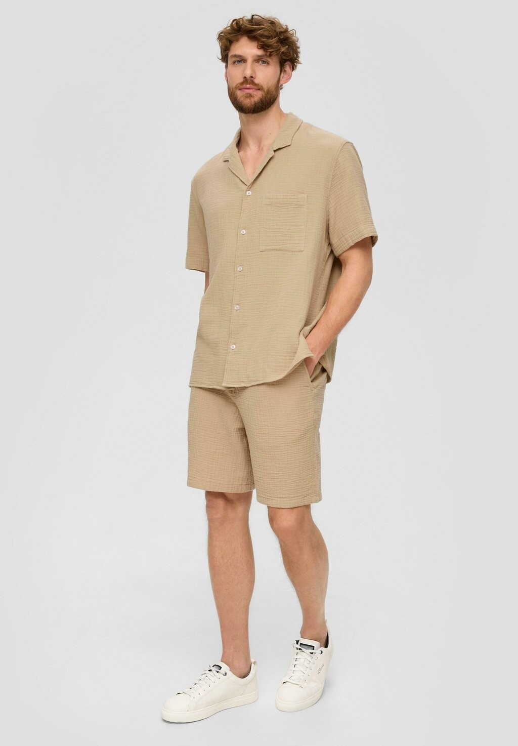 

Рубашка CHEMISE s.Oliver, бежевый