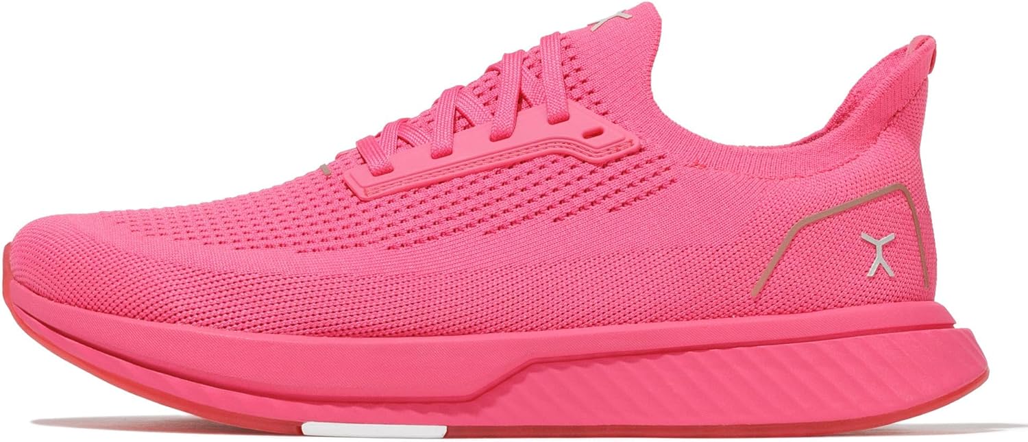 Кроссовки Adapt Runners для женщин и мужчин - минималистичные кроссовки для ходьбы босиком: широкий носок, нулевой перепад высоты подошвы, легкие и гибкие, идеально подходят для ходьбы, бега и повседневного комфорта Flux Footwear, розовый