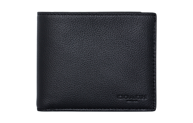 

COACH Кошелек 3 в 1 из коровьей кожи, мужской, черный