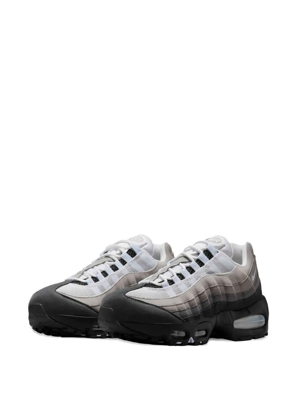Кроссовки Air Max 95 «Черно-белые» Nike, серый — фото 2
